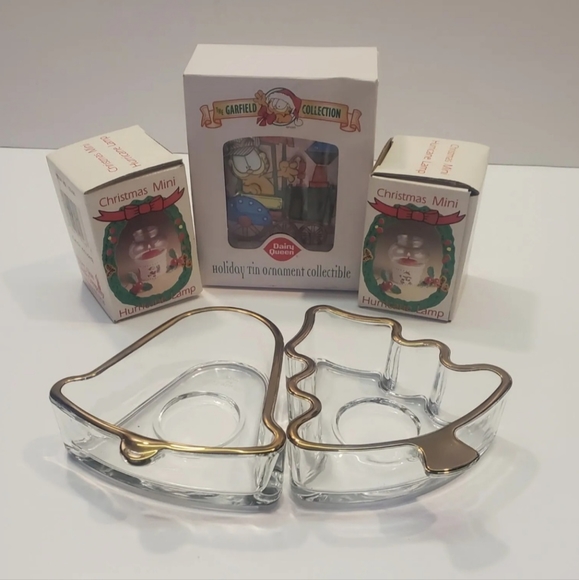Lot Of 5 Christmas Items Garfield Ornament & Candleholders New Vintage & EUC - Picture 7 of 12